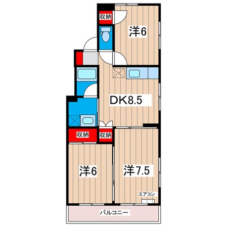 サンレーヴの物件間取画像